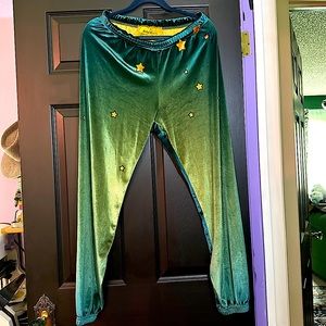 Aviator Nation Velvet cosmo sweatpants Retired style! Green yellow blue burnout